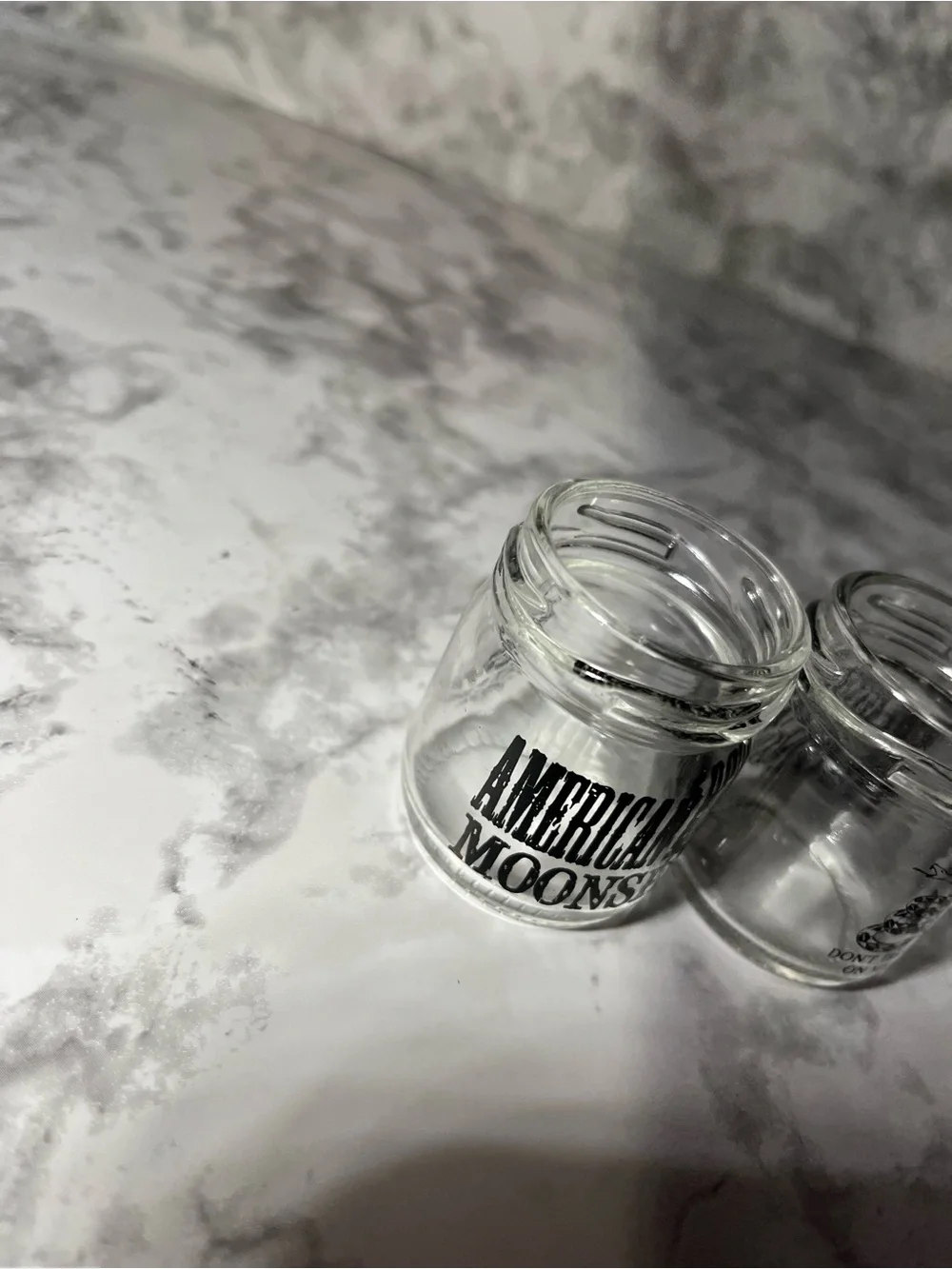 American Moonshine mini mason jar shot glasses set of 2 Don’t tread on me